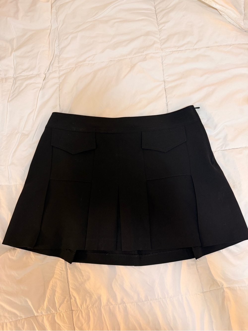 United Colors of Benetton Black Pleated Mini Skirt